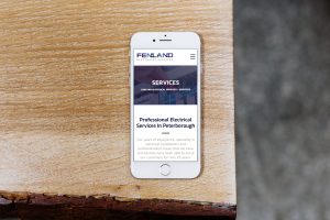 Fenland Electrical Services Website Mobile