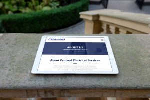 Fenland Electrical Services Website Tablet